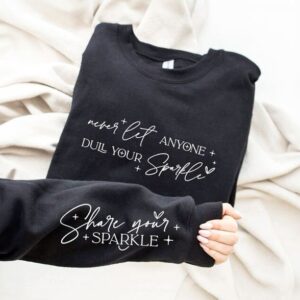 Don't let anyone dull your sparkle .... Black Sweater