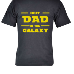 Best Dad in the Galaxy Black T-shirt
