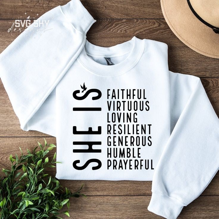 She is .... White Sweater