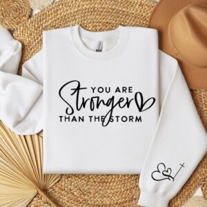 You are Stronger than the Storm .... White Sweater