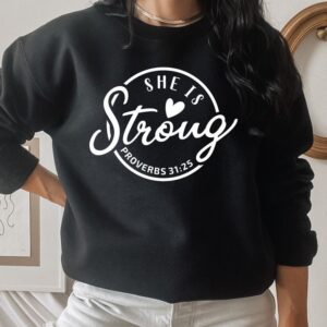 She is Strong Black Sweater