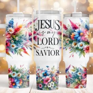 Jesus is my Lord 40oz Stanley Dupe