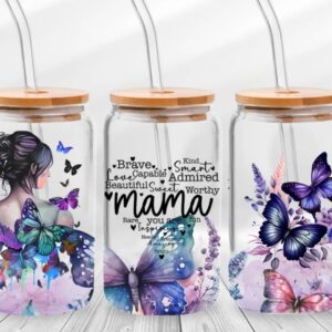 Mama 14oz Glass Tumbler