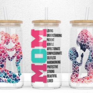 Mom 14oz Glass Tumbler