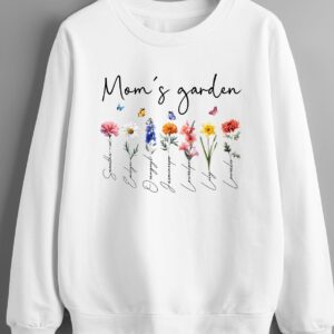 Mom's Garden White Sweater
