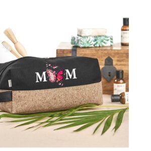 Mom Black & Cork Toiletry Bag