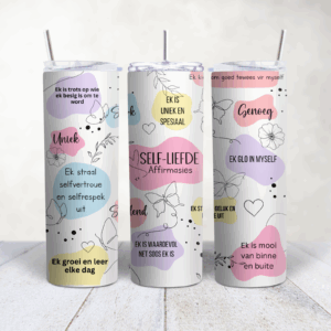 Self-Liefde Affirmations 20oz Tumbler