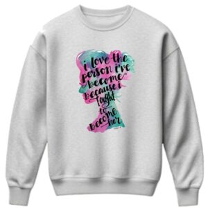 I love the person... Grey Sweater