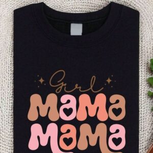 Girl Mama Black T-shirt