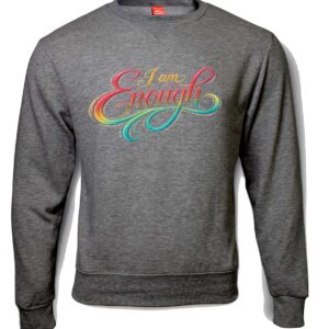 I am Enough Grey Sweater