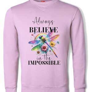 Always Believe in the Impossible Lilac Sweater